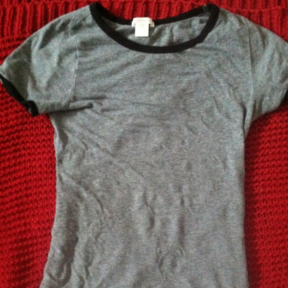 SHIRT FITTED GREY AND BLACK WOMENS BOZZOLO SMAL